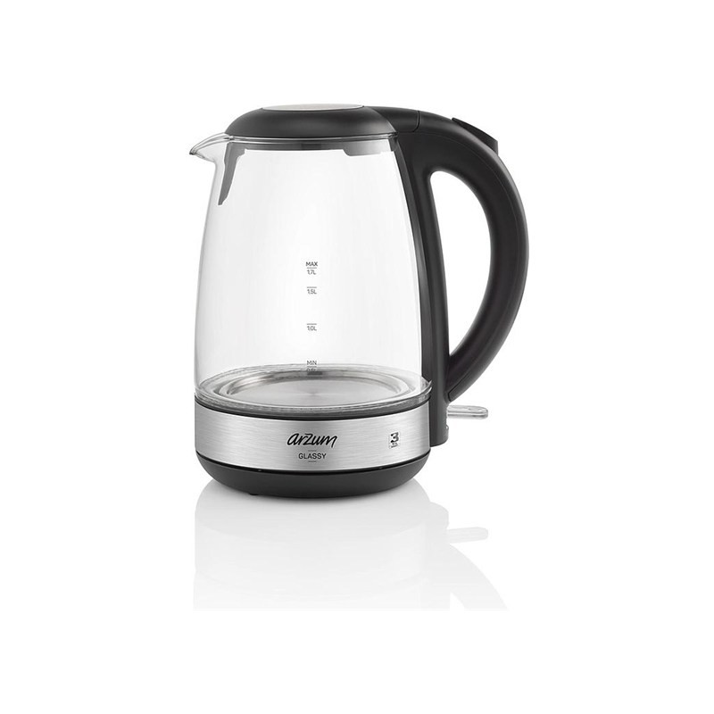 إبريق تسخين زجاجي أرزوم Glassy AR3071 سعة 1.7 لتر 2200 واط