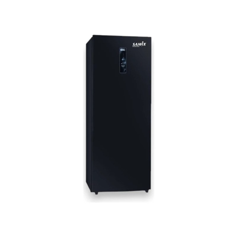 فريزر سامكس UFN-230LBGIA عامودي 205 لتر 6 أدراج نو فروست زجاج أسود