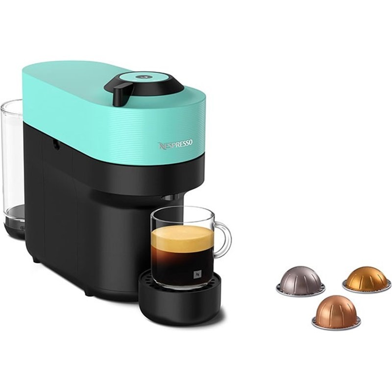 ماكينة قهوة نسبريسو Vertuo Pop GCV2 سعة 0.6 لتر قوة 1260 واط Aqua Mint