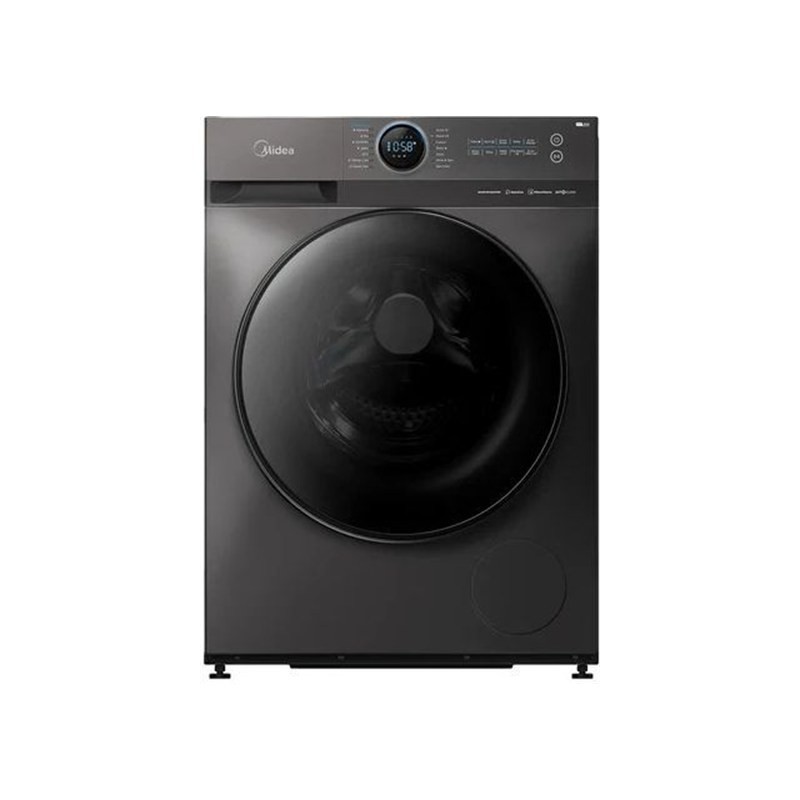 غسالة ميديا MF100W80B/TT سعة 8 كغم 1400 دورة Inverter Quattro بالبخار
