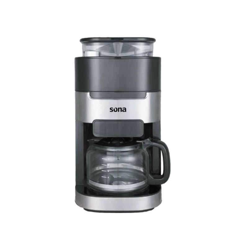 ماكينة قهوة أمريكان سونا SCM-1025 مع مطحنة سعة 1.5 لتر قوة 1050 واط