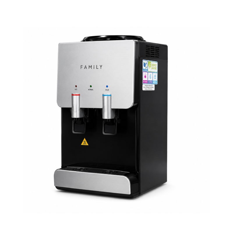 كولر ماء فاميلي WFD-1050S طاولة حامي وبارد ECO أبيض وسلفر