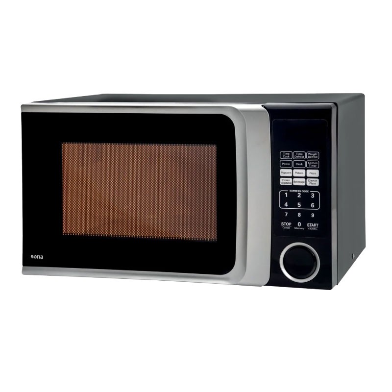 مايكرويف سونا EM25LBCK-JO سعة 25 لتر قوة 800 واط أسود