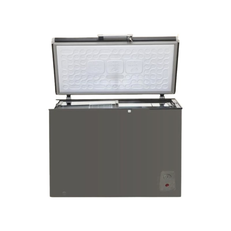 فريزر بطح يونيون تاتش UT-250 سعة 199 لتر باب زجاج سلفر