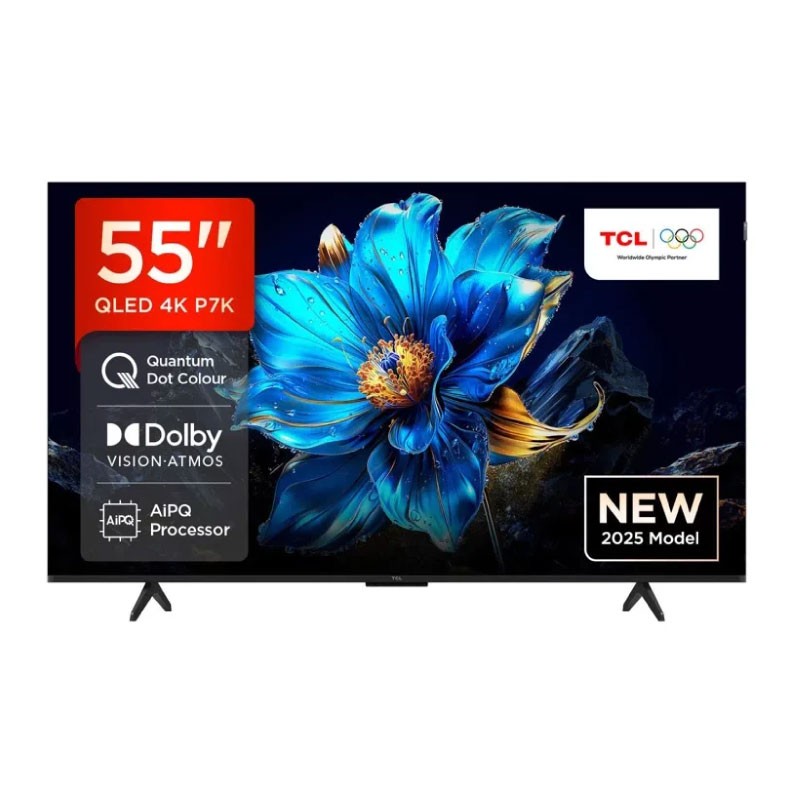 شاشة TCL 55P7K مقاس 55 إنش QLED Smart 4K Google TV