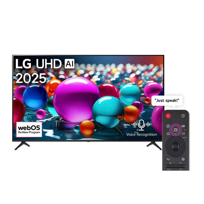 شاشة إل جي 55UA85006LA مقاس 55 إنش Smart 4K UHD webOS 25 بمعالج α7 AI Gen8