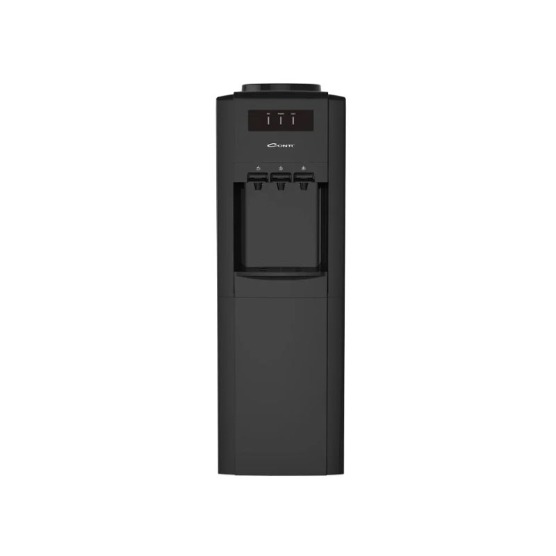 كولر ماء كونتي WD-F314-B ستاند 3 حنفيات حامي وبارد وعادي أسود