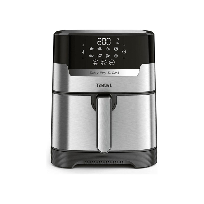 قلاية هوائية وشواية تيفال Easy Fry & Grill EY505D27 سعة 4.2 لتر 1550 واط 8 برامج