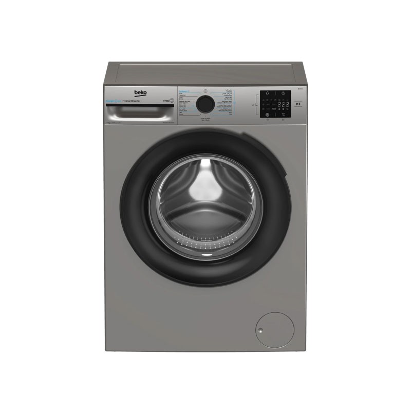 غسالة بيكو BM3WFU38200BS سعة 8 كغم 1200 دورة ProSmart Inverter بالبخار
