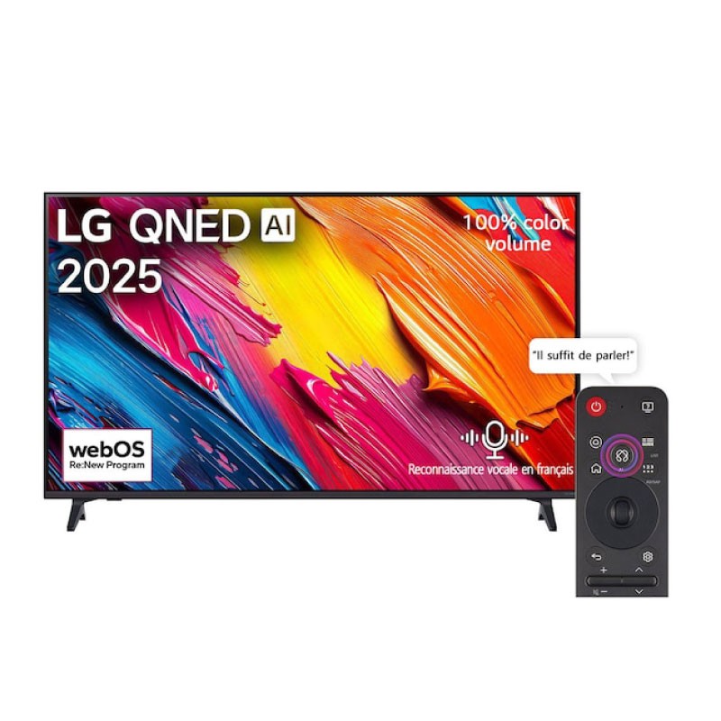 شاشة إل جي 55QNED70A6A مقاس 55 إنش QNED Smart 4K webOS 25 بمعالج α7 AI Gen8