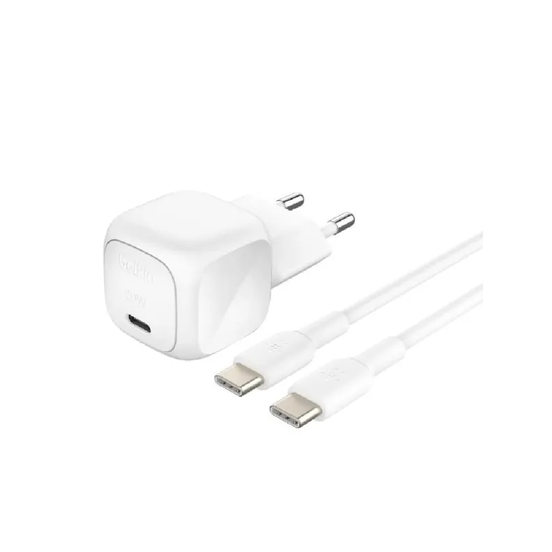 شاحن حائط بلكين BoostCharge WCA009KQ1MWH-B6 USB-C 20 واط مع كابل 1 متر