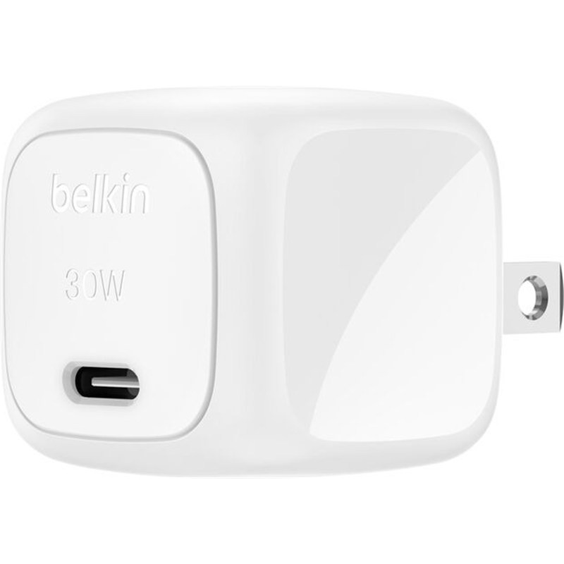 شاحن حائط بلكين BoostCharge WCA008KQWH USB-C بقدرة 30 واط أبيض