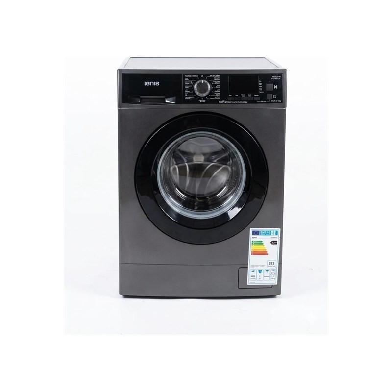 غسالة إجنيس IGW8JFIS سعة 8 كغم 1200 دورة فضي