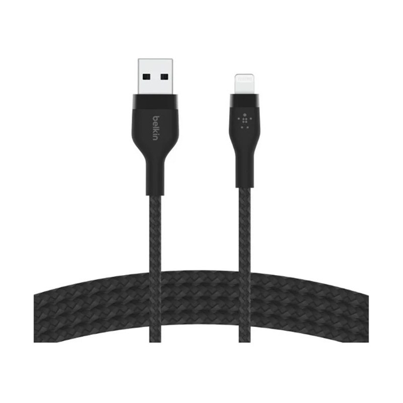 كابل بلكين BoostCharge Pro Flex CAA010BT1MBK USB-A إلى Lightning بطول 1 متر أسود