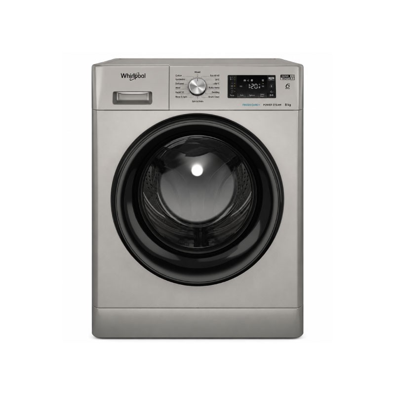 غسالة ويرلبول FFB 8248 SBSV EX سعة 8 كغم 1200 دورة Sense Inverter