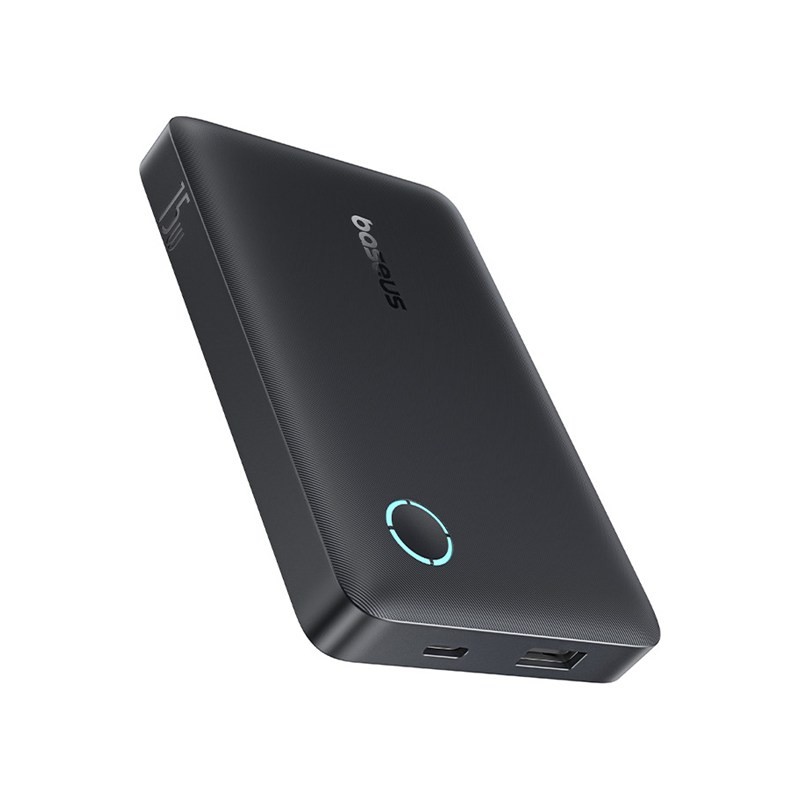 باور بانك بيسوس 20V/3A سعة 10000mAh قدرة 15 واط لون أسود