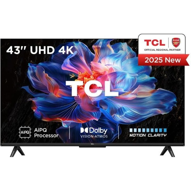 شاشة TCL 43V6C مقاس 43 إنش Smart 4K HDR Google TV