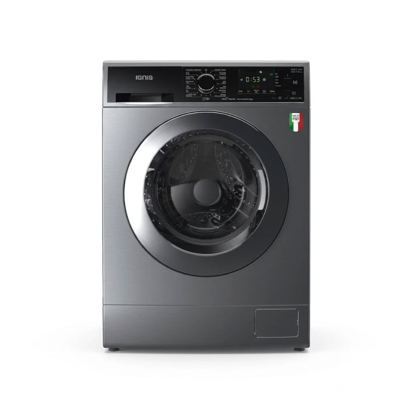 غسالة إجنيس IGW11JFIS سعة 11 كغم 1400 دورة Inverter فضي