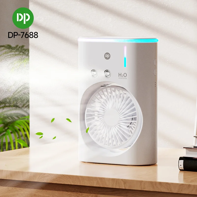مروحة دي بي DP-7684 طاولة شحن 5 إنش مع رذاذ