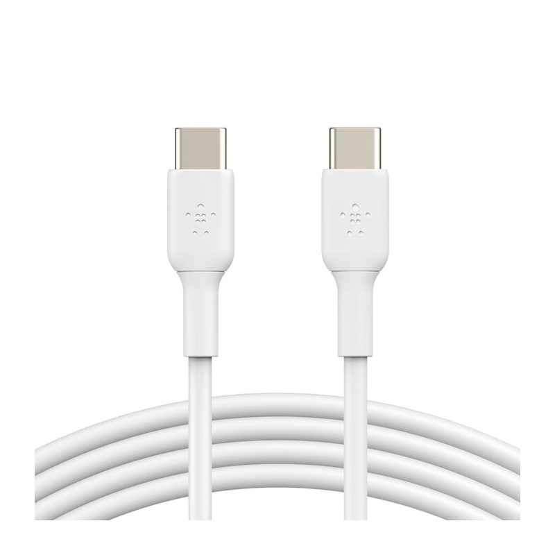 كابل بلكين BoostCharge CAB003BT1MWH USB-C إلى USB-C بقدرة 60 واط بطول 1 متر أبيض